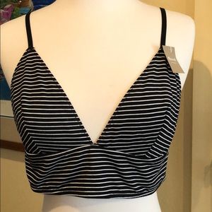 BNWT Madewell Kealy Longline Stripe Bralette